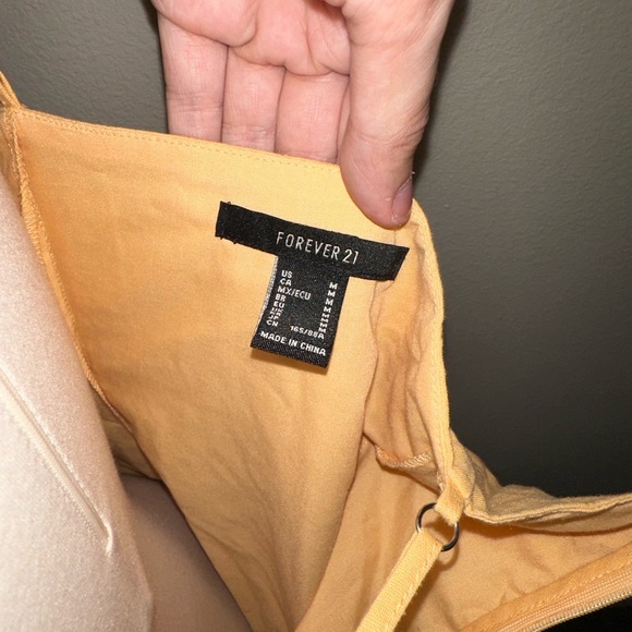 F21 Yellow Linen Sun Dress - Picture 3 of 3